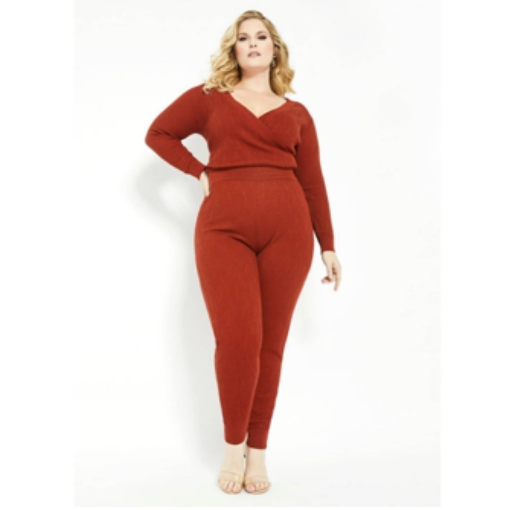 ASHLEY STEWART plus size (18/20) sweater knit jumpsuit - Picture 1 of 7